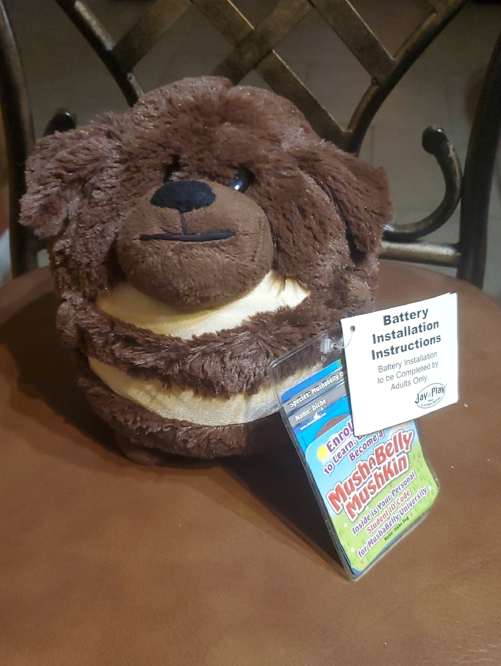 Mush A Belly Mushkin Chatter Soft Dog Diche Plush Stuffed Animal New NWT Games